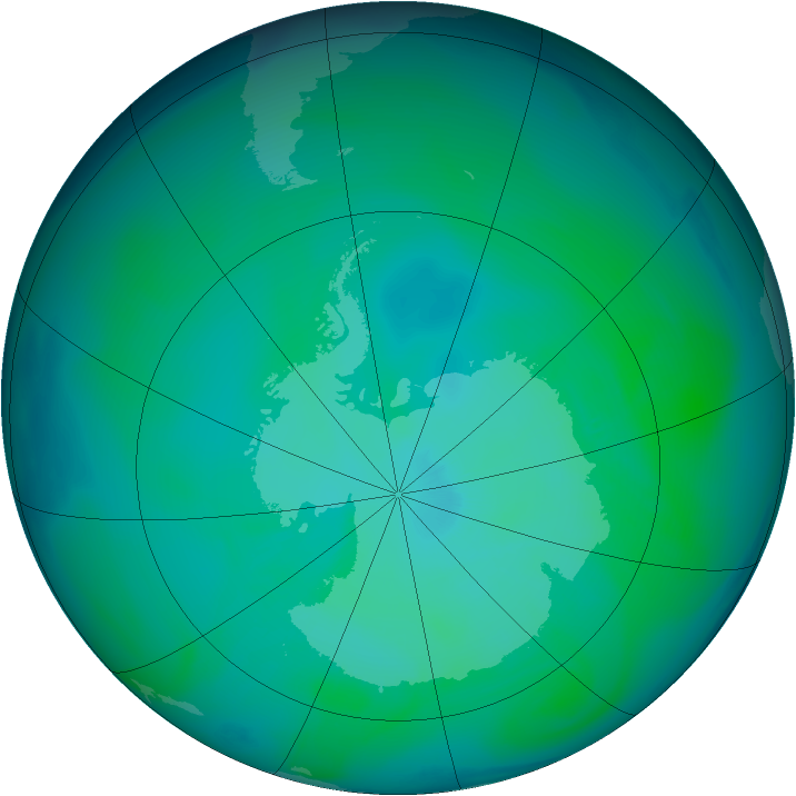Ozone Map 2004-12-19